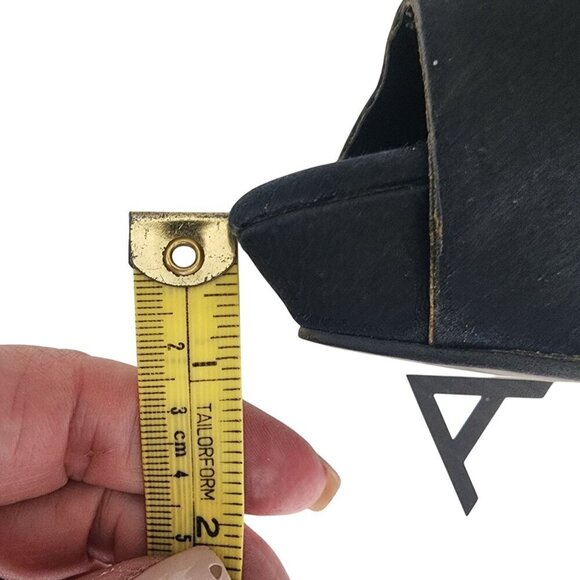 Aldo Black Satin Peep Toe High Heels With Rhinestone Embellished Heel Size 9 - Picture 14 of 14